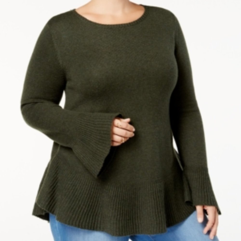 Style and Co Womens Round Neck Sweater